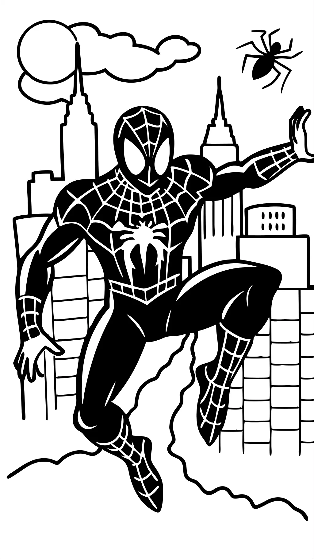 spider man images coloring pages